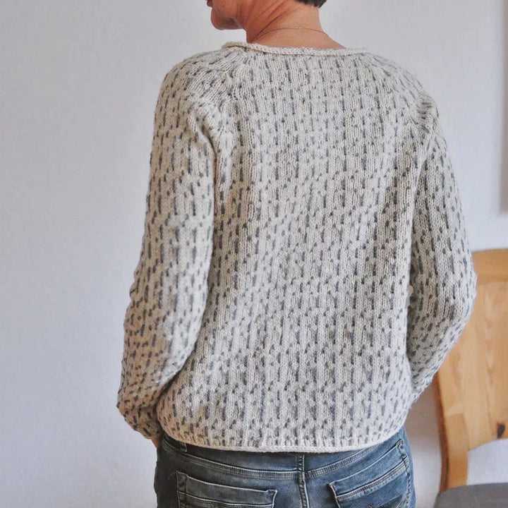 Emma| Pull bateau élégant gris