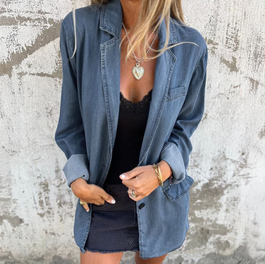 Rose | Denim Blazer