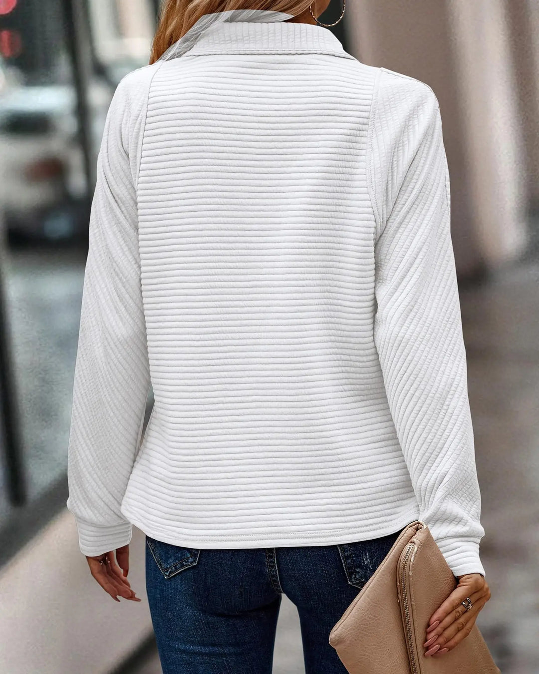 Elise | Pull élégant à col en V