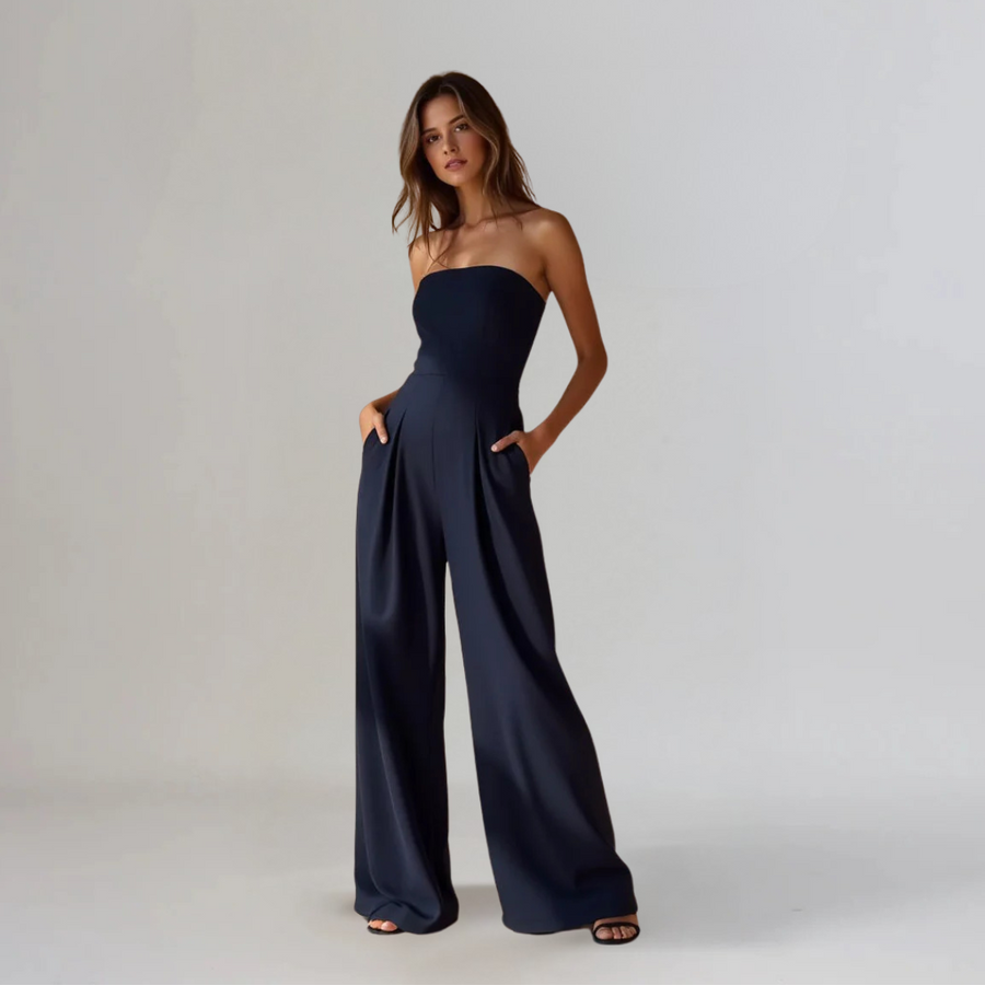 Jade | Elegant Off-Shoulder Wide-Leg Jumpsuit