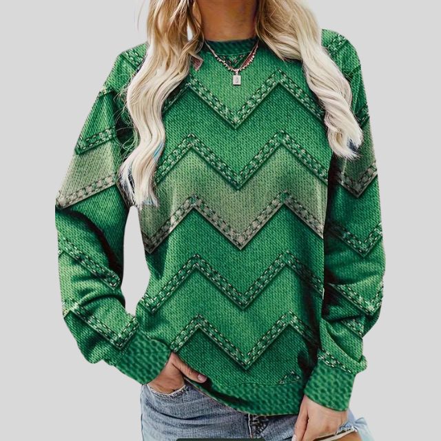 Eva | Sweatshirt géométrique