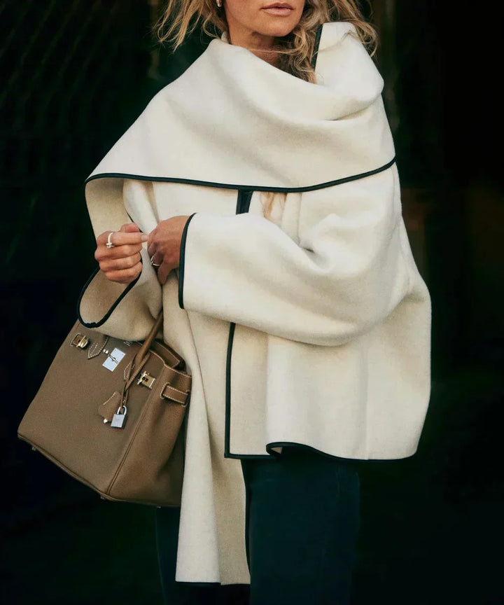 Alice | Veste courte avec écharpe française minimaliste