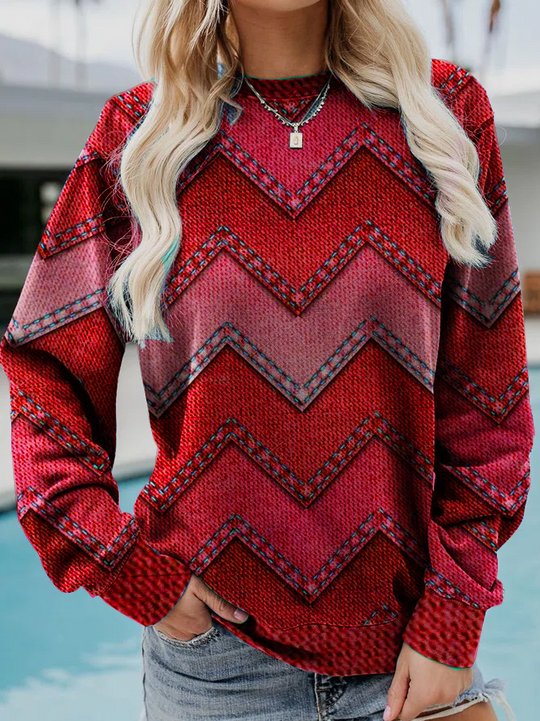 Eva | Sweatshirt géométrique